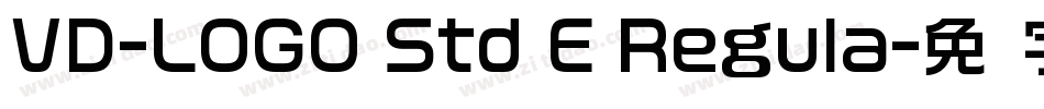 VD-LOGO Std E Regula字体转换